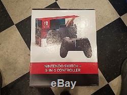 NEW & Sealed Nintendo Switch With 5 In 1 Controller Grey with Mine craft game