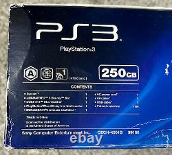 NEW Sealed Sony PlayStation 3 PS3 250GB Console Black CECH-4001B Uncharted 3