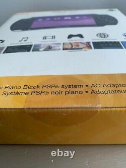 NEW Sony PSP 3000 64MB Piano Black Handheld System. UNOPENED FACTORY SEALED BOX