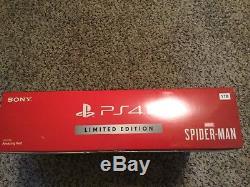 NEW Spider Man PS4 Limited Edition Playstation 4 PS4 Pro Bundle Sealed Red