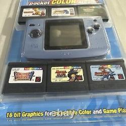 Neo Geo Pocket Color Arcade Console with 6 Games NEW Factory Sealed Blisterpack