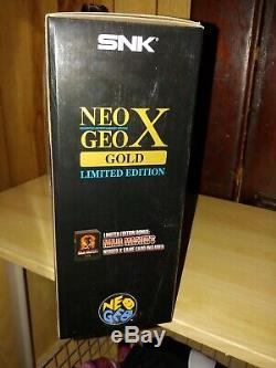 Neo Geo X Gold Limited Edition Sealed North American Version With 20 Pre-loaded