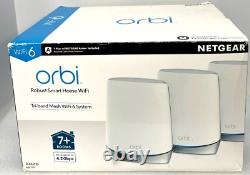 Netgear RBK753 Orbi AX4200 Smart Home Tri-Band Mesh WiFi 6 System, NewithSealed