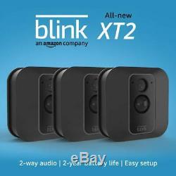 New Blink-XT 2 HD 3 Camera kit Home Security System, Motion Detection SEALED