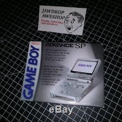 New Factory Sealed Gameboy Advance Sp Silver Gba Game Boy Ags-001 (not Ags-101)