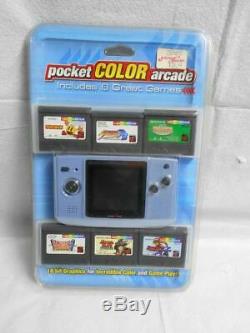 New Factory Sealed NeoGeo Pocket Color System With6 Games Pac Man Metal Slug