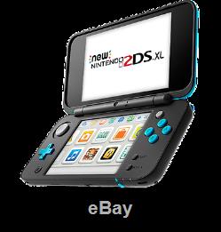 New Nintendo 2DS XL Black & Turquoise Console New & Sealed Fast Shipping