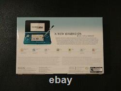 New Nintendo 3DS Blue Launch Edition Handheld System Aqua Blue NEW SEALED