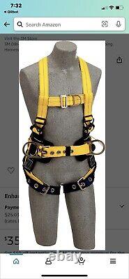 New Sealed 3M Fall Protection Harness Sala isafe Intelligent Safety System Large