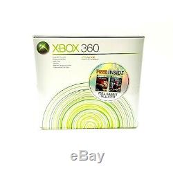 New Sealed Microsoft Xbox 360 Pro With 2 Games White Console NTSC 20GB Launch