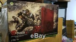 New Sealed Xbox One Gears of War 4 Limited Edition 2TB Console System withextras