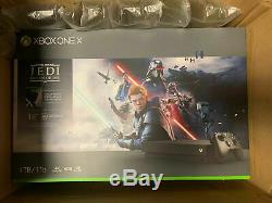 New Sealed Xbox One X 1TB Star Wars Jedi Fallen Order Deluxe Edition Bundle