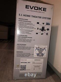 New Sealed in Box Evoke Technology 5.1 Home Theatre System Model 50 US