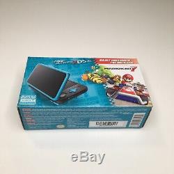Nintendo 2DS XL Black/Turquoise With Mario Kart 7 Pre Installed BRAND NEW SEALED