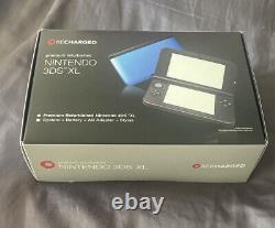 Nintendo 3DS XL BLACK reCHARGED/GameStop Premium SEALED/FAST SHIP