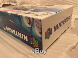 Nintendo 64 N64 Console Clear Blue FACTORY SEALED + Super Mario 64 Uk Pal RARE