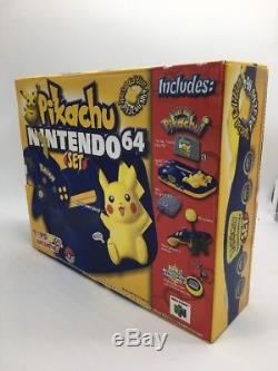 Nintendo 64 Pikachu Pokemon Blue Yellow Console Limited Edition New SEALED Rare