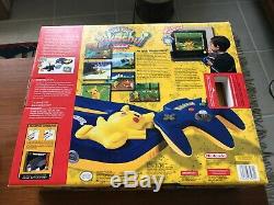 Nintendo 64 Pikachu Set Limited Edition with Bonus Watch, Brand New Sealed