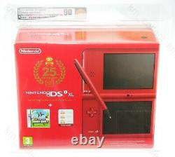 Nintendo DS DSi XL New Super Mario Bros 25th Anniversary Handheld SEALED VGA 90