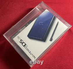 Nintendo DS Lite Cobalt/Black Handheld System New Sealed VGA U85 Top Silver Rare