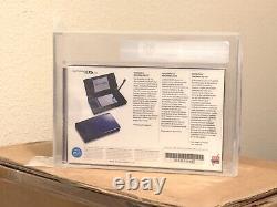 Nintendo DS Lite Console Cobalt Blue/Black VGA Graded 85 NM+ Factory Sealed New