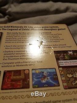 Nintendo DS Lite Legend of Zelda Phantom Hourglass Gold Handheld System SEALED