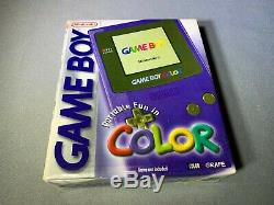 Nintendo GameBoy Game Boy Color Grape Purple Brand New Factory Sealed