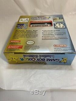 Nintendo GameBoy Game Boy Color Pokemon Limited Edition New Factory Sealed
