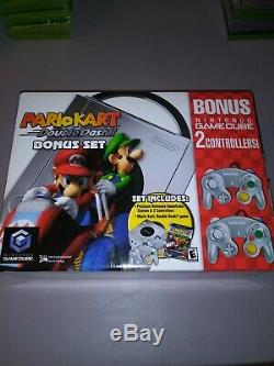 Nintendo GameCube Mario Kart Double Dash Bundle Platinum Console still sealed