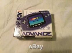 Nintendo Game Boy Advance Indigo Console Brand New Factory Sealed Wide Original