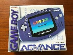 Nintendo Game Boy Advance Indigo Handheld System, Brand New, Factory Sealed