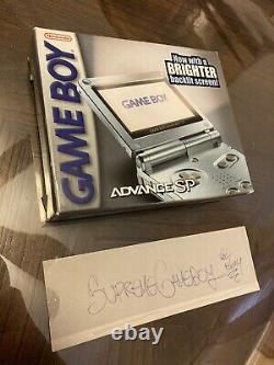 Nintendo Game Boy Advance SP AUTHENTIC SEALED Pearl Blue AGS-101 gameboy GBA