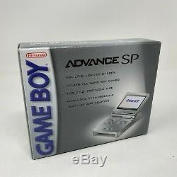 Nintendo Game Boy Advance SP Platinum Handheld Console New Factory Sealed