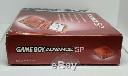 Nintendo Game Boy Advance Sp Red Flame Brand New Sealed Outer Box Damage Rare