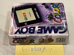 Nintendo Game Boy Color Atomic Purple Console NEW SEALED MINT, RARE READ