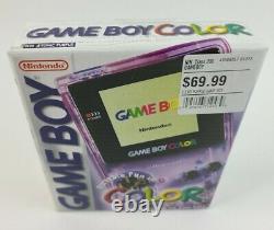 Nintendo Game Boy Color Atomic Purple NEW Factory Sealed Box Near Mint