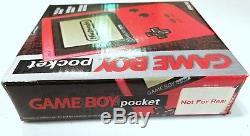 Nintendo Game Boy Pocket Red Handheld System Brand New Factory Sealed