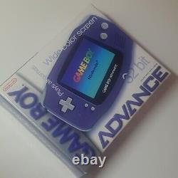 Nintendo Gameboy Advance AGB-001 Indigo GBA Game Boy Factory New and Sealed