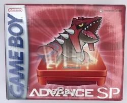 Nintendo Pokemon Gameboy Advance SP Groudon Red Edition Factory Sealed
