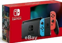 Nintendo Switch 32GB Neon Blue Red Console (Improved Battery) UK PAL Sealed