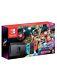 Nintendo Switch 32GB Neon Blue & Red Joy Con Mario Kart 8 Deluxe Bundle Sealed
