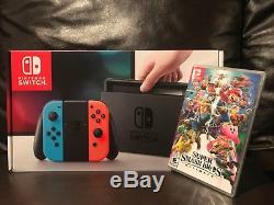Nintendo Switch Console 32GB Super Smash Bros Ultimate New, Sealed. Fast Ship