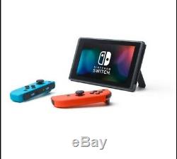 Nintendo Switch Console Neon Blue & Neon Red Joy-Con New Sealed (Newest Model)