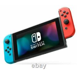 Nintendo Switch Console With Neon Red and Blue Joy Con New Sealed (Newest Model)