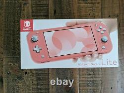 Nintendo Switch Lite Coral Pink BRAND NEW Sealed, Ships Fast