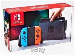 Nintendo Switch Neon Blue and Red Joy-Con 32GB BRAND NEW SEALED FREE SHIPPING