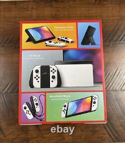Nintendo Switch OLED 64GB White System Console Bundle BRAND NEW FACTORY SEALED