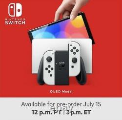 Nintendo Switch OLED White Console Brand New Sealed PreOrder Ships October