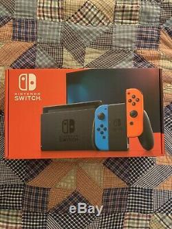 Nintendo Switch With Neon Joy-Con 32GB System NEW Sealed Newest Version V2