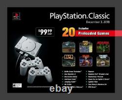 OFFICIAL Sony PlayStation PS Classic Console Free 20 Games, NEW SEALED